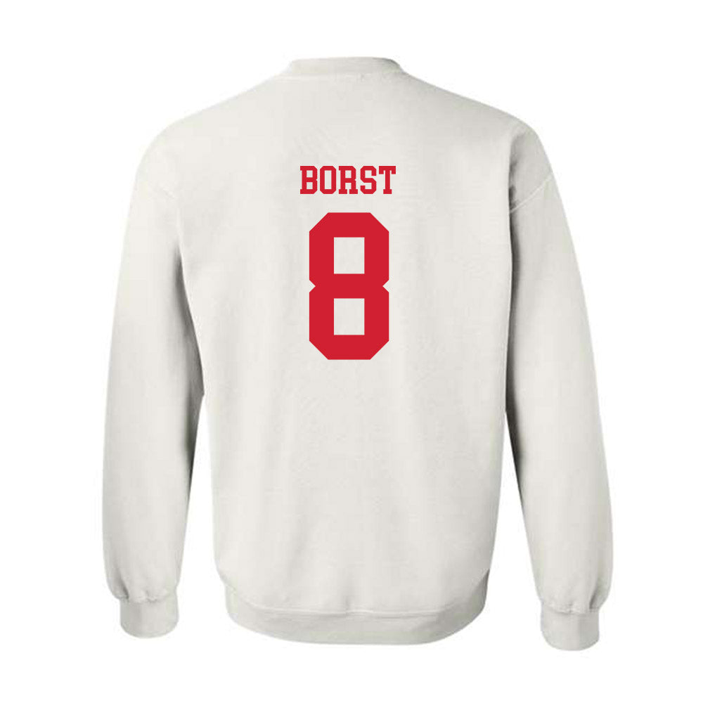 Nebraska - NCAA Baseball : Evan Borst - Crewneck Sweatshirt Sports Shersey