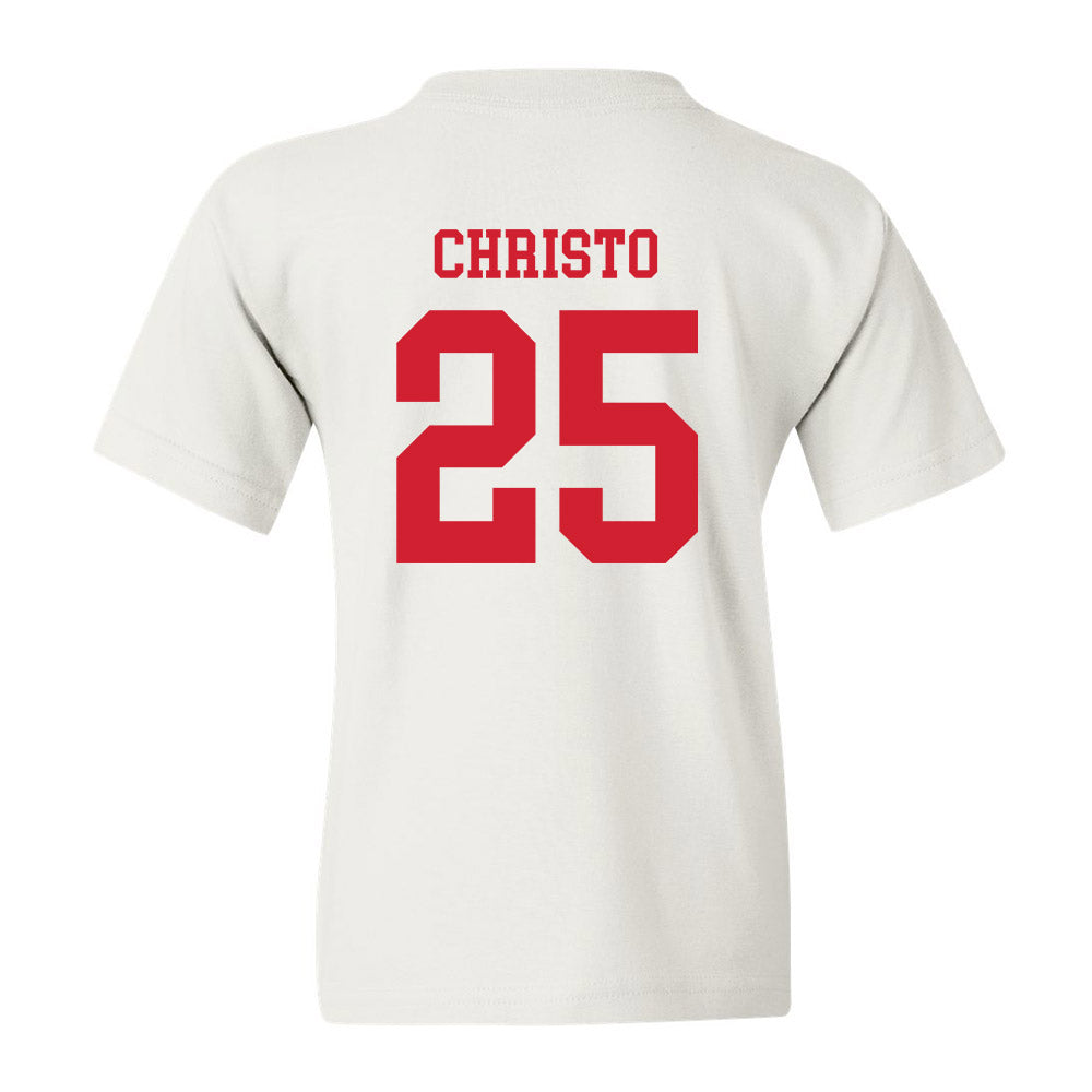 Nebraska - NCAA Baseball : Drew Christo - Youth T-Shirt Sports Shersey