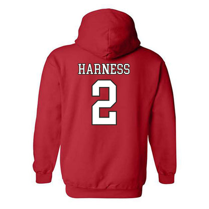 Nebraska - NCAA Softball : Sarah Harness - Hooded Sweatshirt Sports Shersey