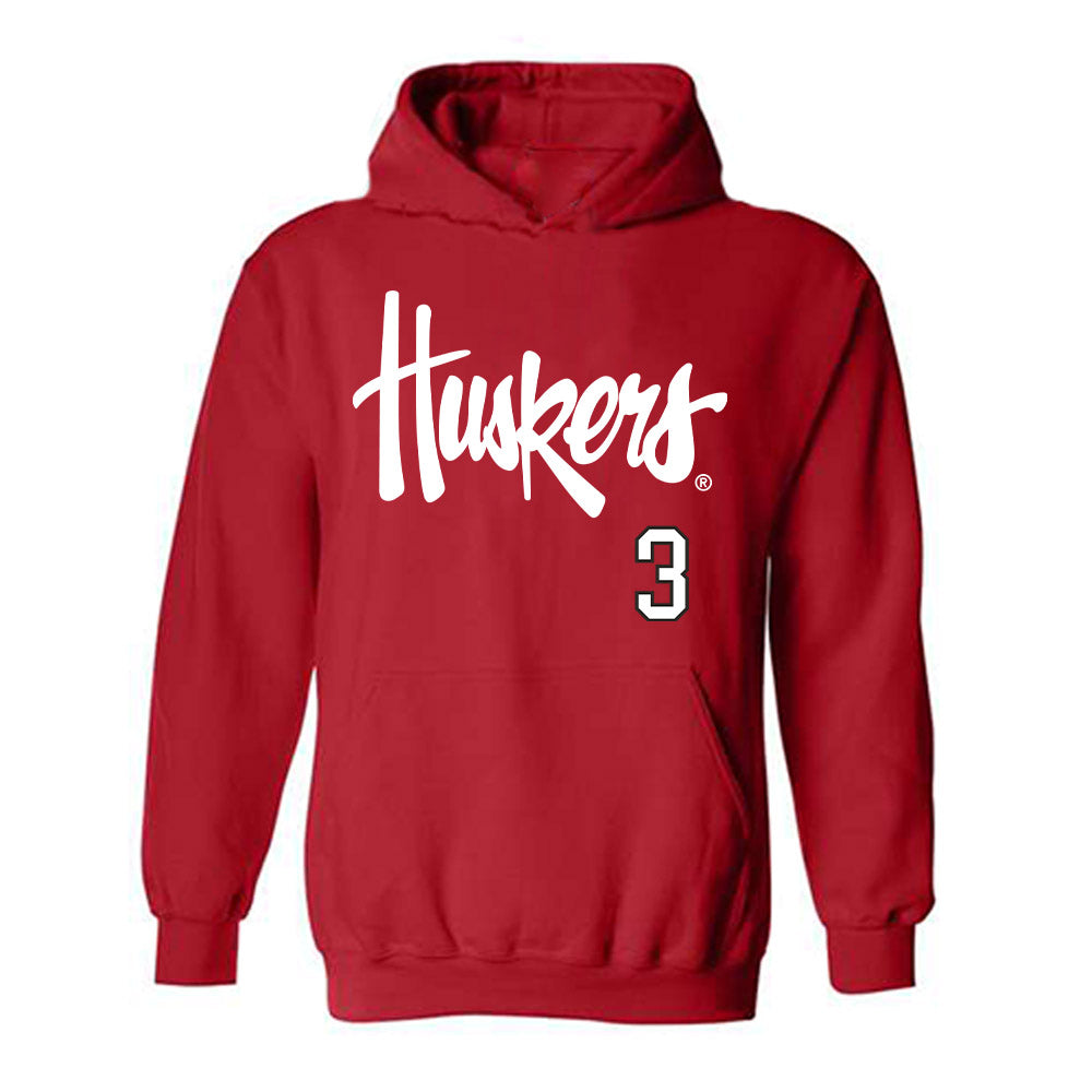 Nebraska - NCAA Softball : Bella Bacon - Hooded Sweatshirt Sports Shersey