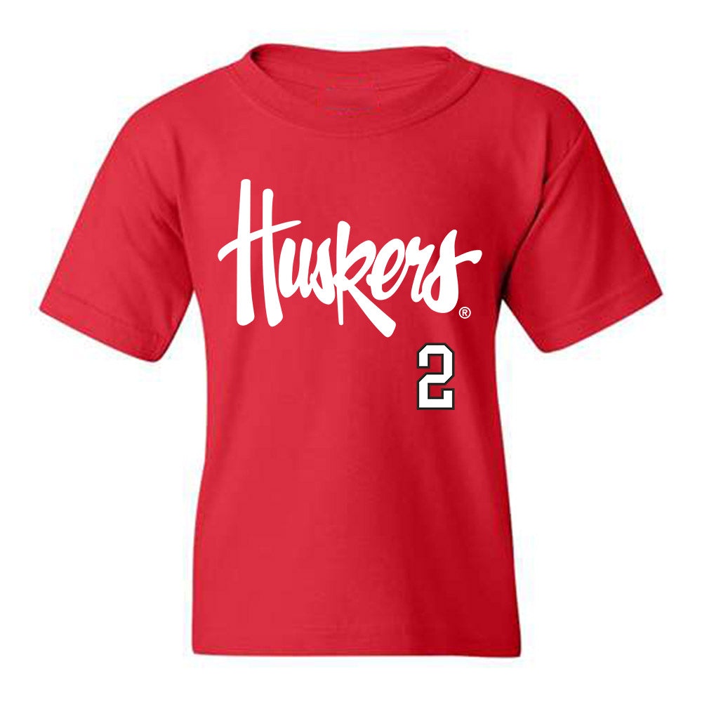 Nebraska - NCAA Softball : Sarah Harness - Youth T-Shirt Sports Shersey