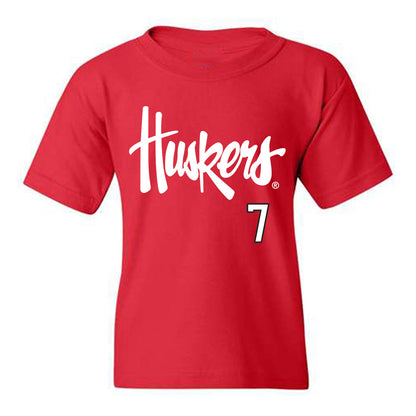 Nebraska - NCAA Softball : Sydney Gray - Youth T-Shirt Sports Shersey