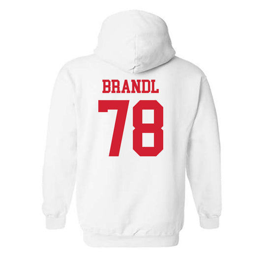 Nebraska - NCAA Football : Jacob Brandl - Hooded Sweatshirt Classic Shersey