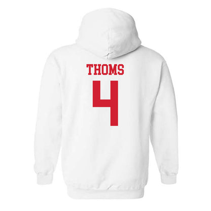 Nebraska - NCAA Softball : Malia Thoms - Hooded Sweatshirt Classic Shersey