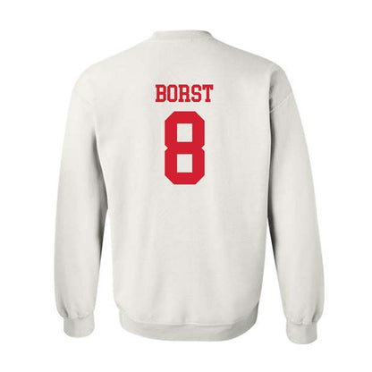 Nebraska - NCAA Baseball : Evan Borst - Crewneck Sweatshirt Classic Shersey