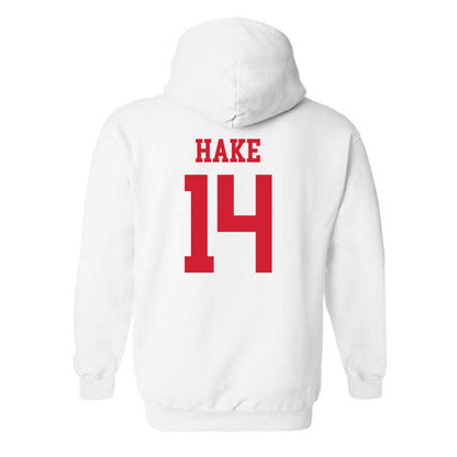 Nebraska - NCAA Women's Basketball : Callin Hake - Hooded Sweatshirt Classic Shersey