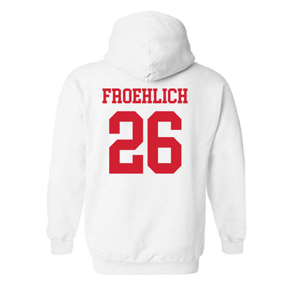 Nebraska - NCAA Baseball : Kyle Froehlich - Hooded Sweatshirt Classic Shersey