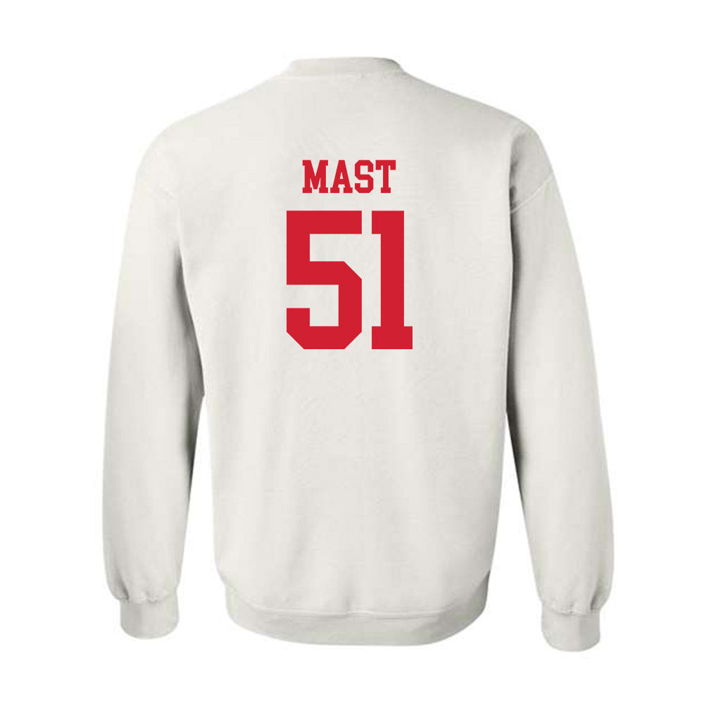 Nebraska - NCAA Men's Basketball : Rienk Mast - Crewneck Sweatshirt Classic Shersey