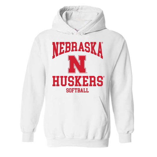 Nebraska - NCAA Softball : Abbey Newlun - Hooded Sweatshirt Classic Shersey
