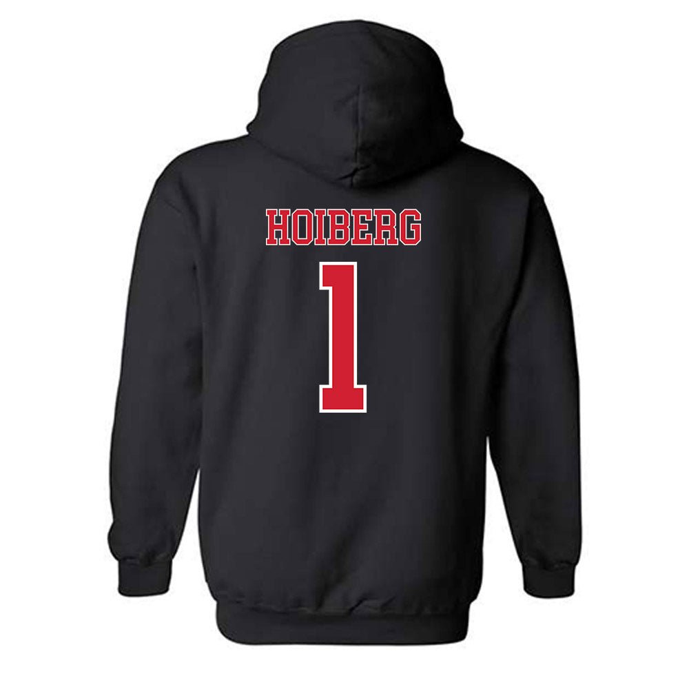 Nebraska - NCAA Men's Basketball : Samuel Hoiberg - Hooded Sweatshirt Classic Shersey