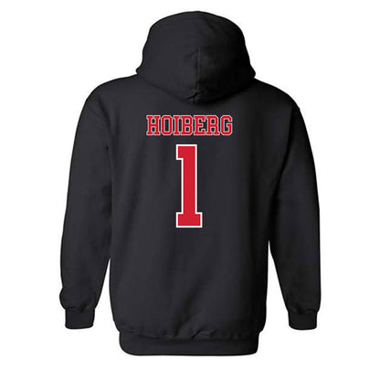 Nebraska - NCAA Men's Basketball : Samuel Hoiberg - Hooded Sweatshirt Classic Shersey