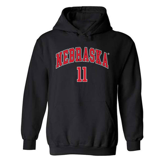 Nebraska - NCAA Baseball : Max Buettenback - Hooded Sweatshirt Classic Shersey