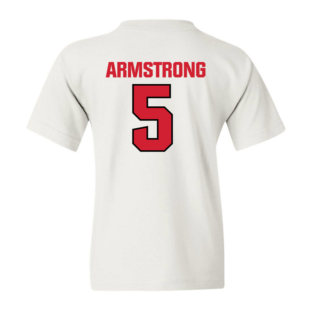 NC State - NCAA Football : Brennan Armstrong - Youth T-Shirt Sports Shersey