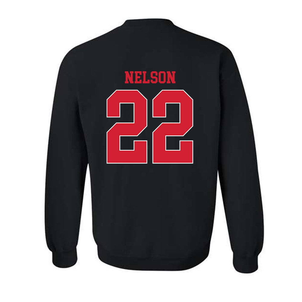 NC State - NCAA Baseball : Baker Nelson - Crewneck Sweatshirt Sports Shersey