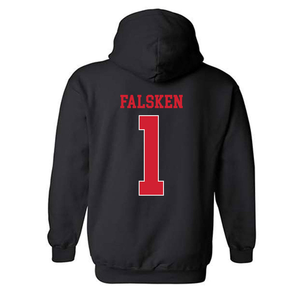 NC State - NCAA Baseball : Carson Falsken - Hooded Sweatshirt Sports Shersey