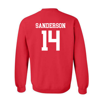 Nebraska - NCAA Baseball : Case Sanderson - Crewneck Sweatshirt Sports Shersey