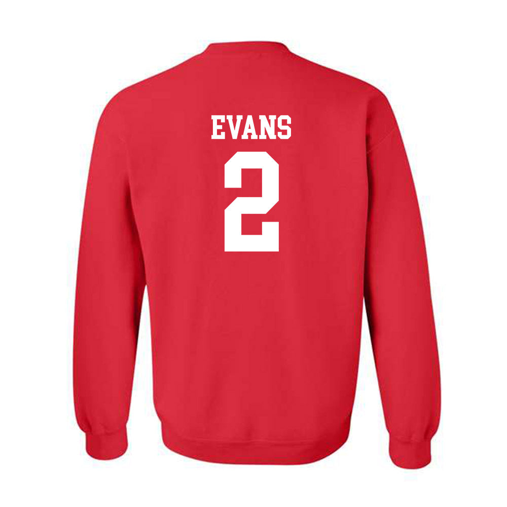 Nebraska - NCAA Baseball : Matt Evans - Crewneck Sweatshirt Sports Shersey