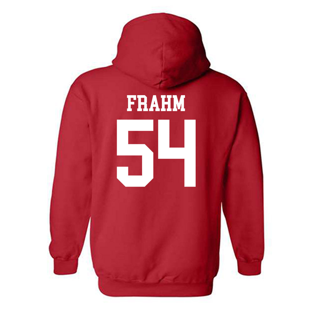 Nebraska - NCAA Baseball : Trey Frahm - Hooded Sweatshirt Sports Shersey