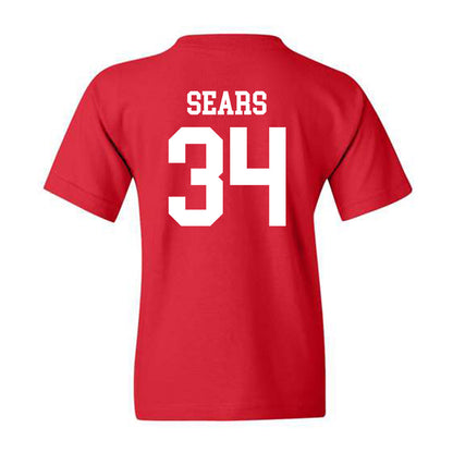 Nebraska - NCAA Baseball : Brett Sears - Youth T-Shirt Sports Shersey