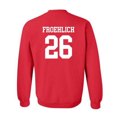 Nebraska - NCAA Baseball : Kyle Froehlich - Crewneck Sweatshirt Sports Shersey