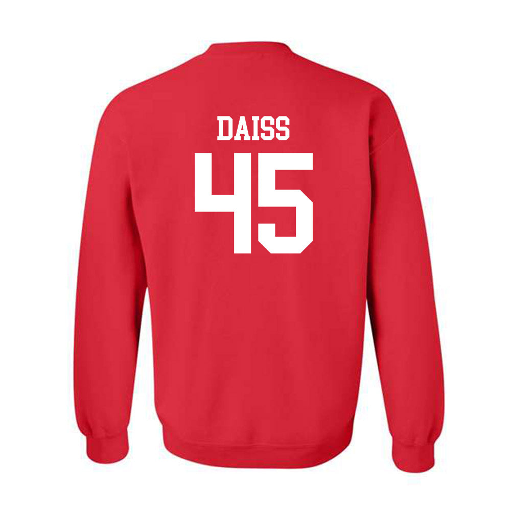 Nebraska - NCAA Baseball : Casey Daiss - Crewneck Sweatshirt Sports Shersey