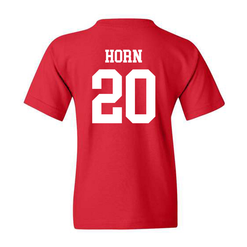 Nebraska - NCAA Baseball : Tyner Horn - Youth T-Shirt Sports Shersey