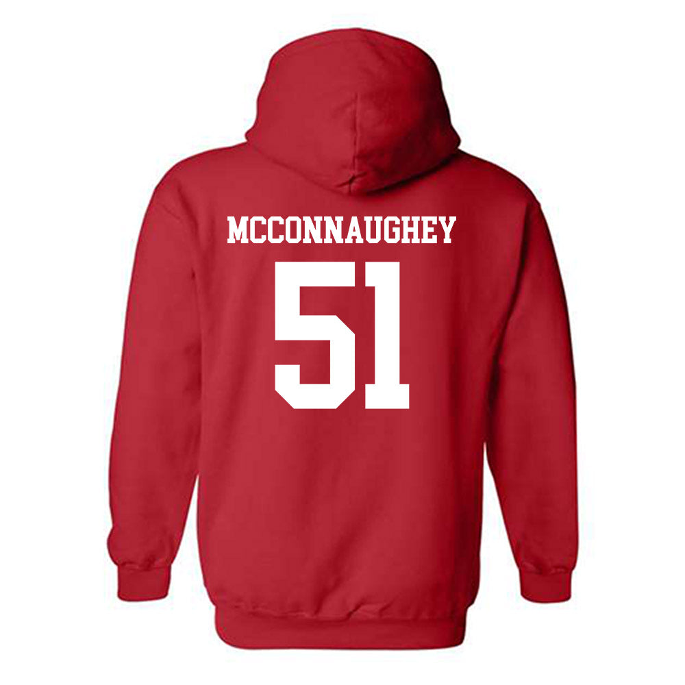 Nebraska - NCAA Baseball : Mason McConnaughey - Hooded Sweatshirt Sports Shersey