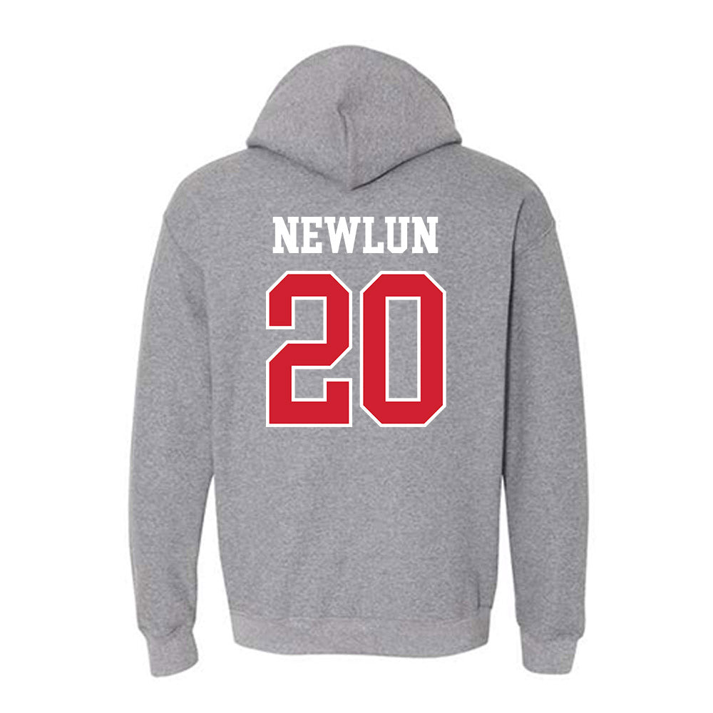 Nebraska - NCAA Softball : Abbey Newlun - Hooded Sweatshirt Sports Shersey