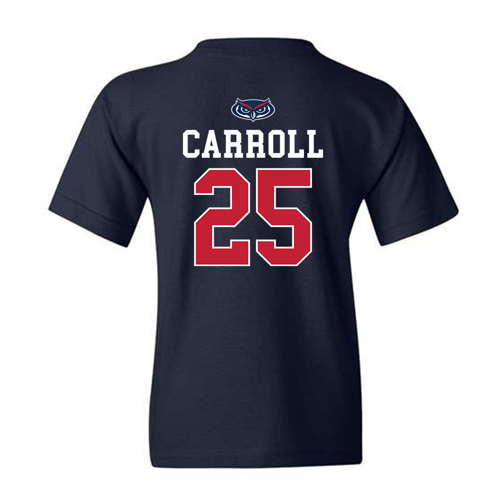 FAU - NCAA Men's Basketball : Tre Carroll - Youth T-Shirt Sports Shersey