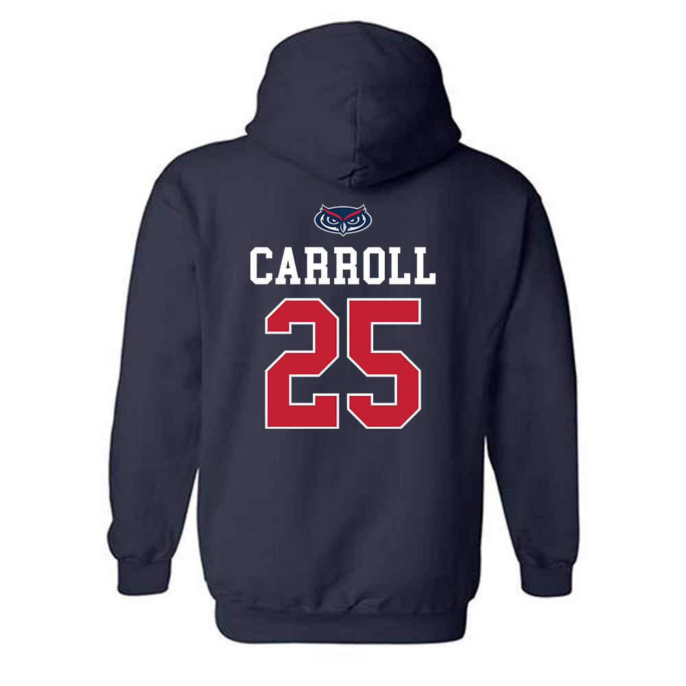 FAU - NCAA Men's Basketball : Tre Carroll - Hooded Sweatshirt Sports Shersey