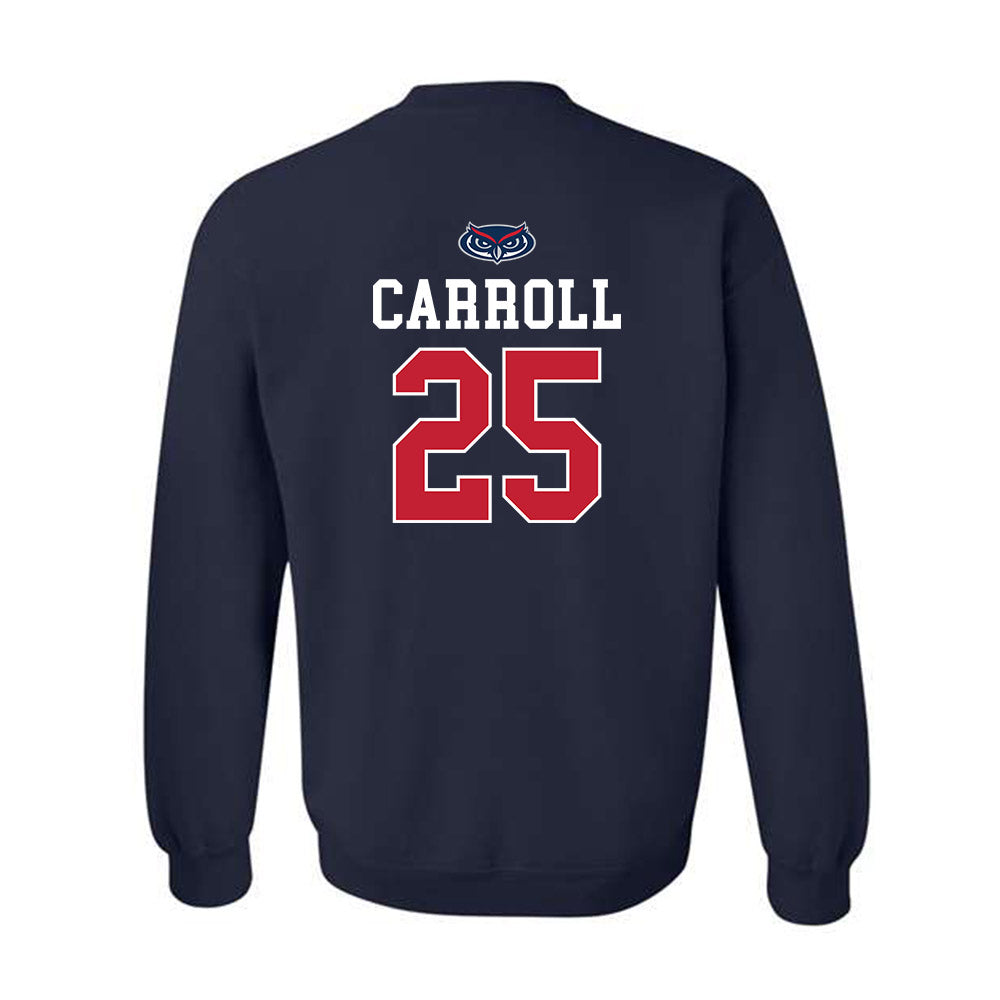 FAU - NCAA Men's Basketball : Tre Carroll - Crewneck Sweatshirt Sports Shersey