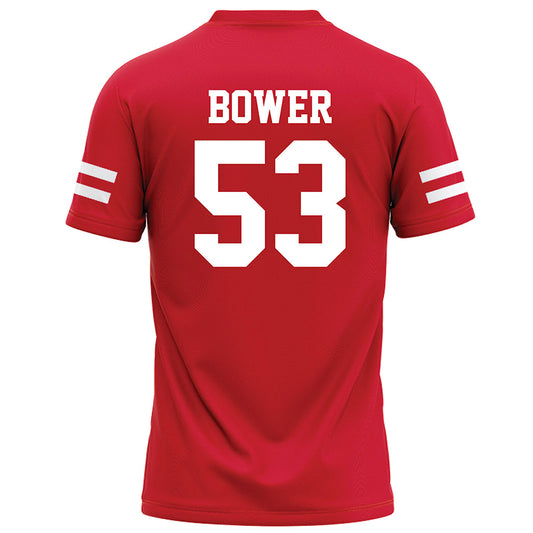 Nebraska - NCAA Football : Jacob Bower - Red Football Jersey