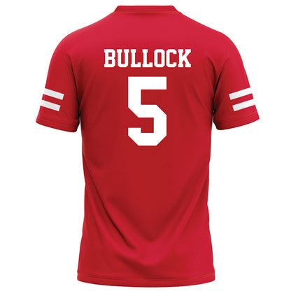Nebraska - NCAA Football : John Bullock - Red Football Jersey