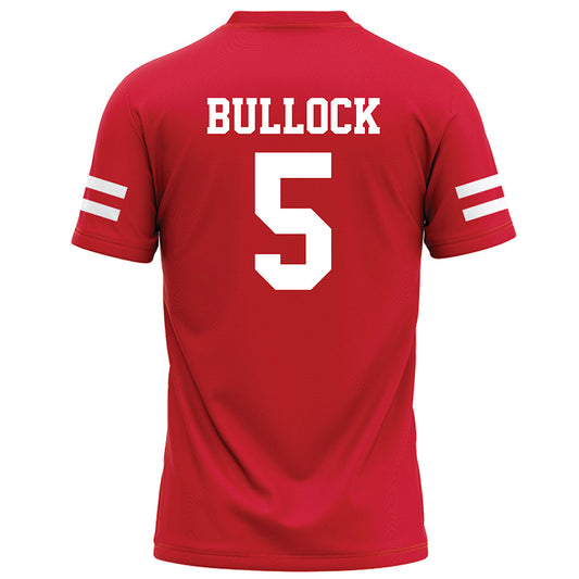Nebraska - NCAA Football : John Bullock - Red Football Jersey