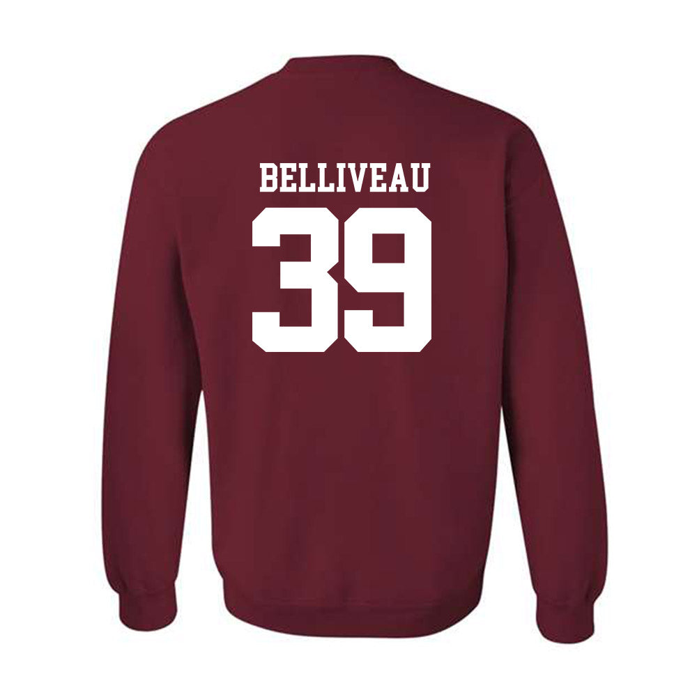 UMass - NCAA Baseball : Samuel Belliveau - Crewneck Sweatshirt Classic Shersey