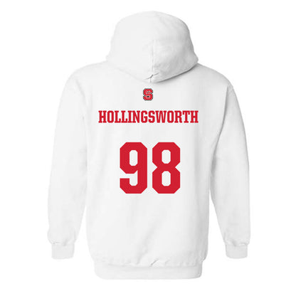 NC State - NCAA Football : Aiden Hollingsworth - Hooded Sweatshirt
