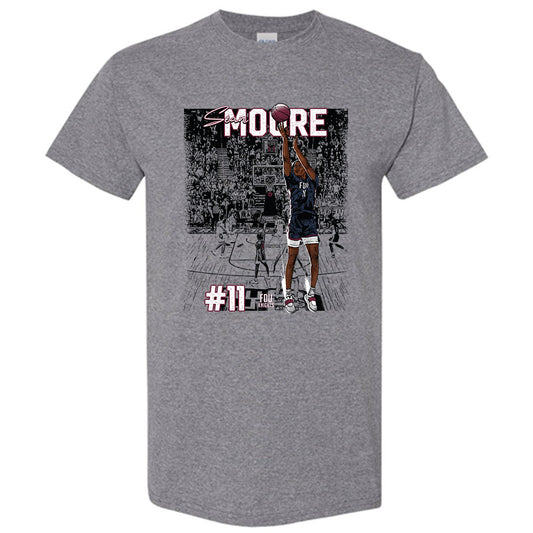 FDU - NCAA Men's Basketball : Sean Moore Illustration Short Sleeve T-Shirt