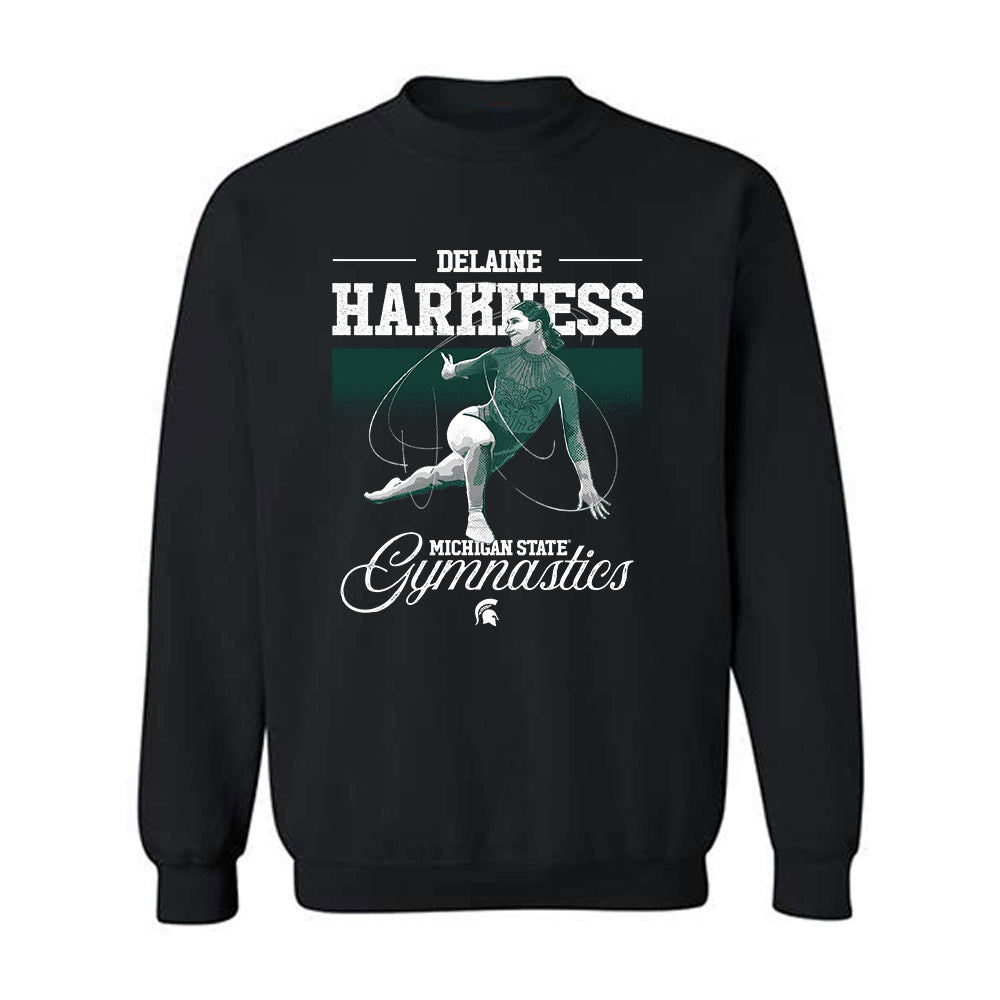 Michigan State - NCAA Women's Gymnastics : Delanie Harkness Illustration Sweatshirt