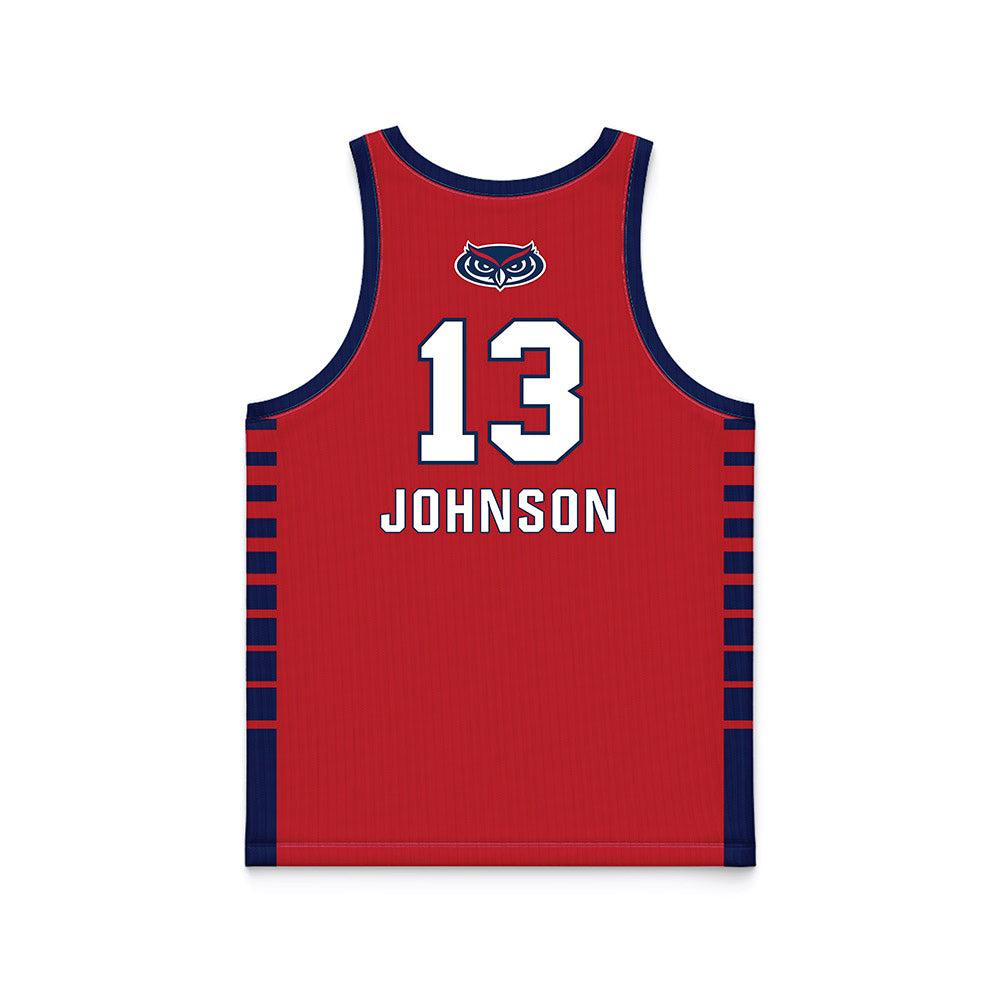 FAU - NCAA Men's Basketball : Jack Johnson Red Jersey
