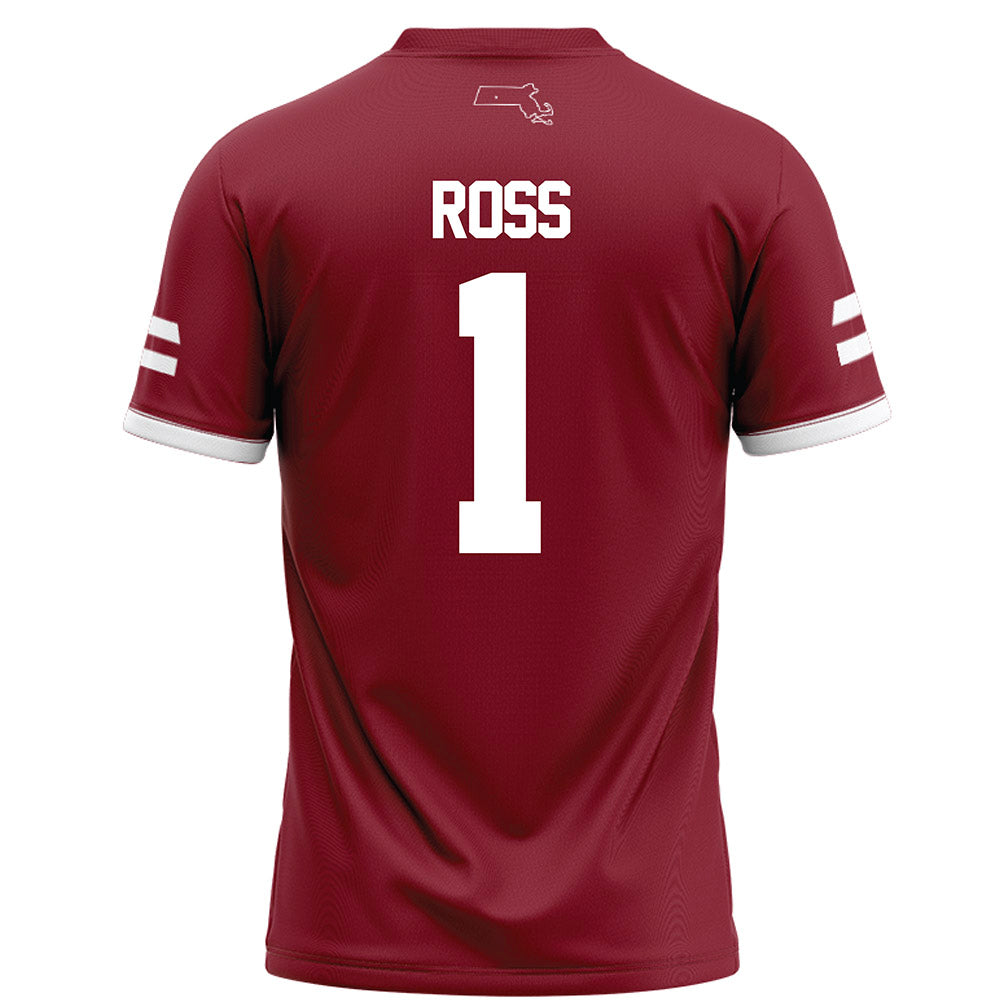 UMass - NCAA Football : Isaac Ross - Maroon Jersey