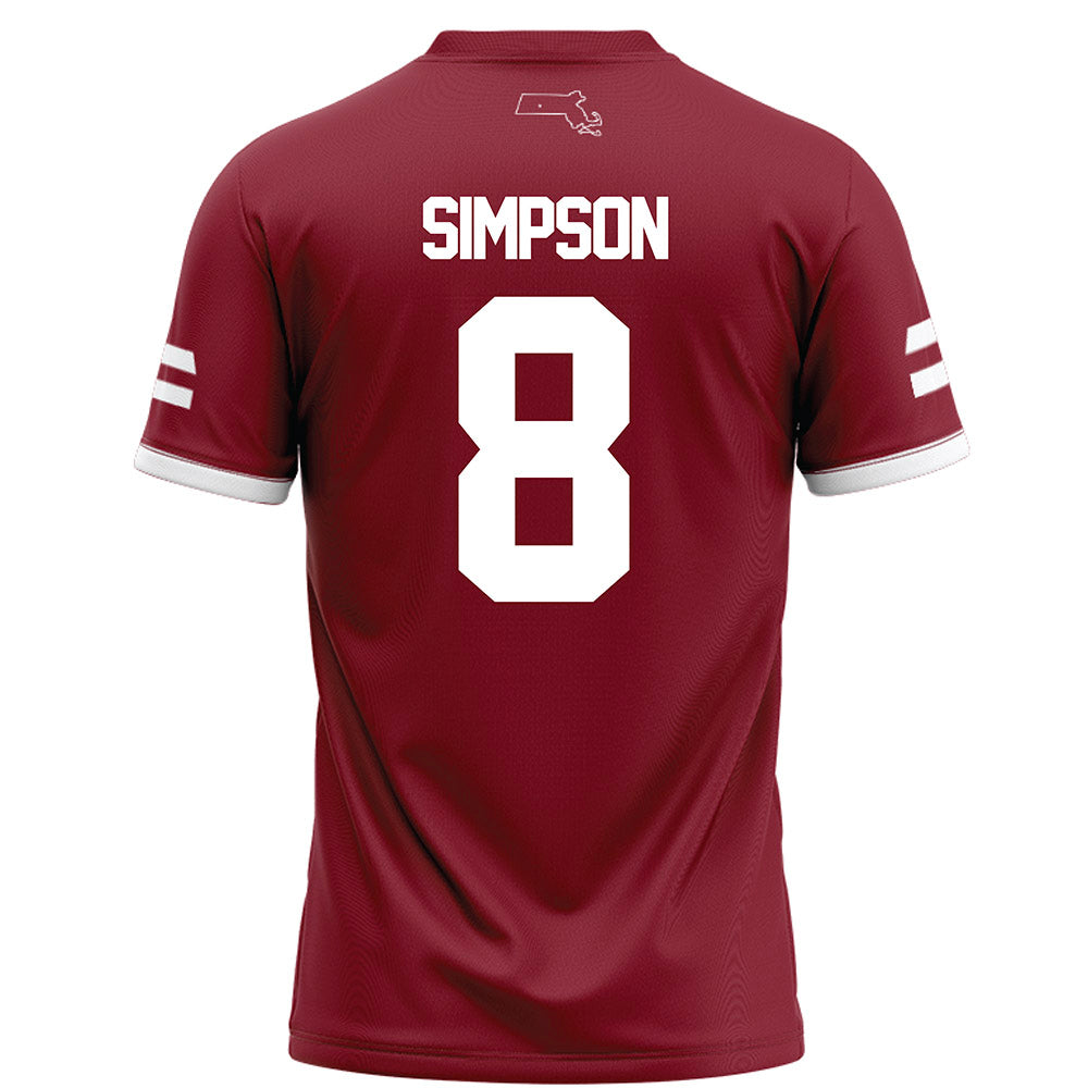 UMass - NCAA Football : Anthony Simpson - Maroon Jersey
