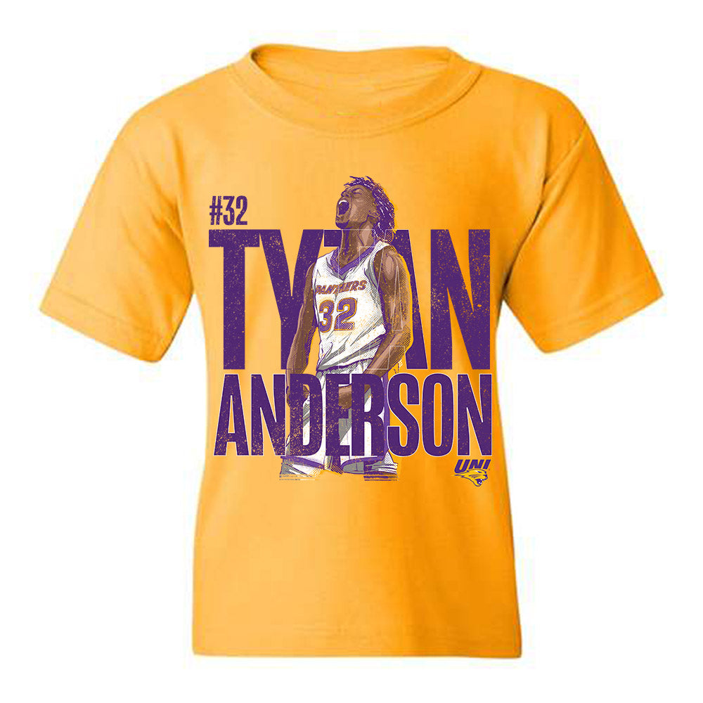 LASublimation Northern Iowa - NCAA Men's Basketball : Tytan Anderson Black Jersey FullColor / Youth Large