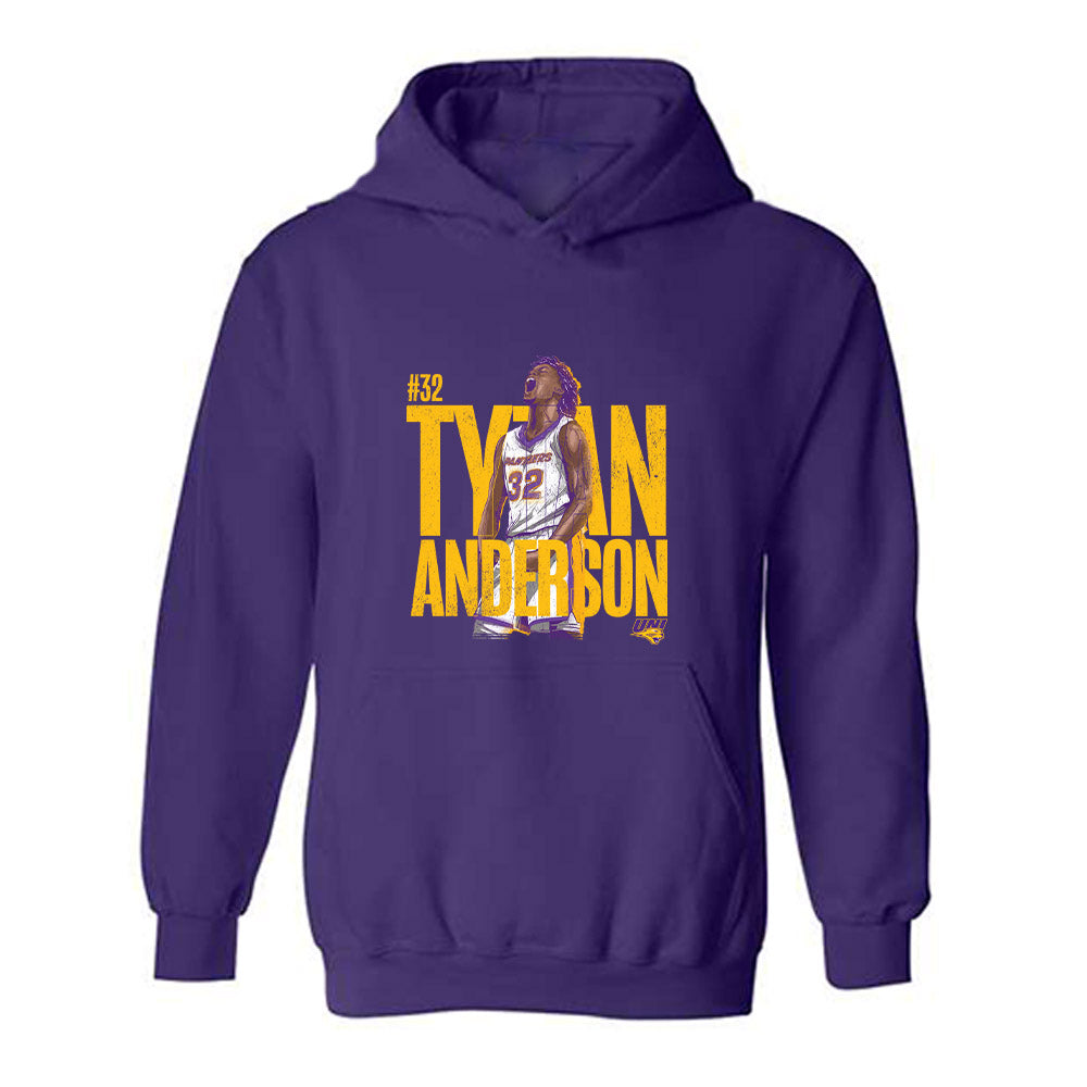 Northern Iowa - NCAA Men's Basketball : Tytan Anderson Illustration Hooded Sweatshirt