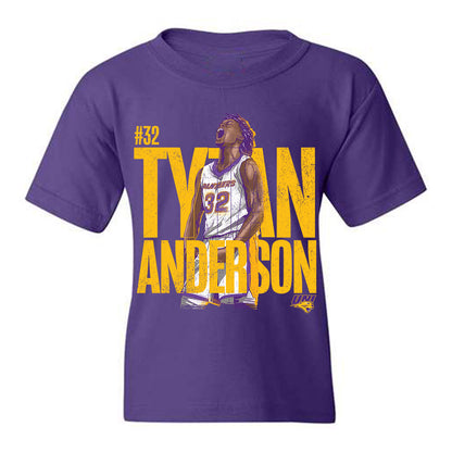 Northern Iowa - NCAA Men's Basketball : Tytan Anderson Illustration Youth T-Shirt
