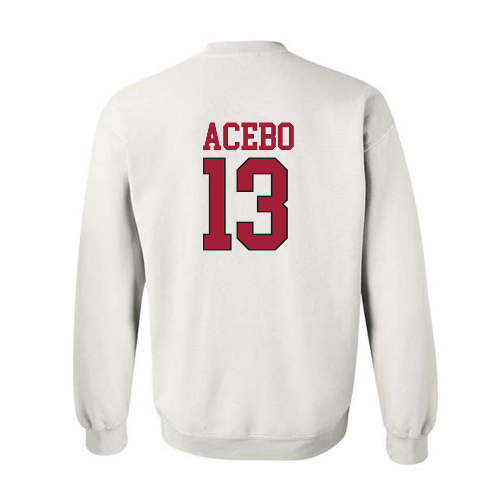 Arkansas - NCAA Football : Rykar Acebo - Crewneck Sweatshirt Replica Shersey