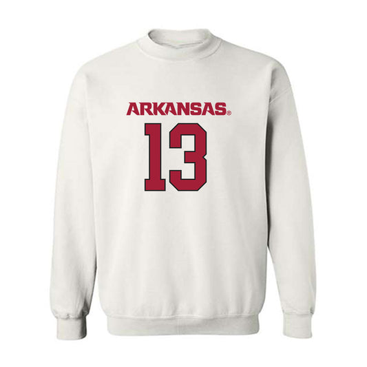 Arkansas - NCAA Football : Rykar Acebo - Crewneck Sweatshirt Replica Shersey