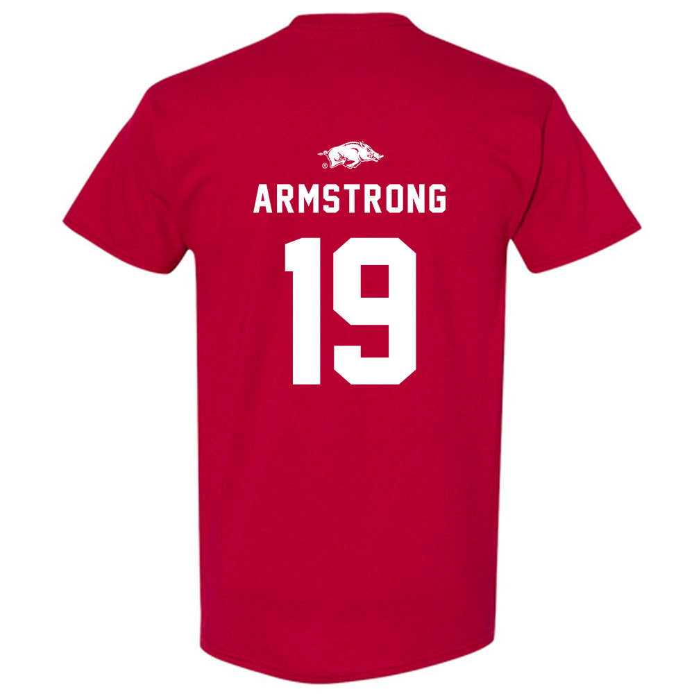 Arkansas - NCAA Football : Dallas Young Away Shersey Short Sleeve T-Shirt