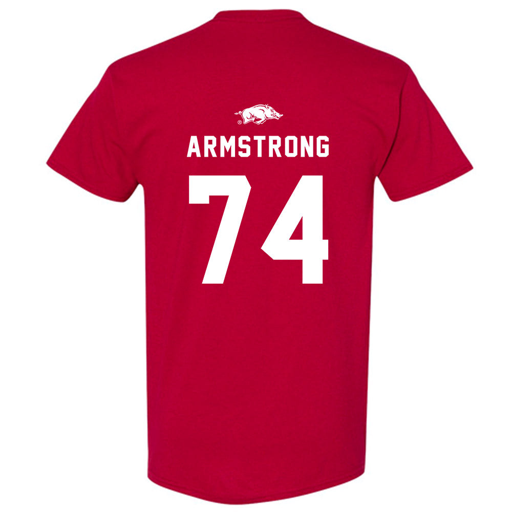 Arkansas - NCAA Football : Luke Brown Away Shersey Short Sleeve T-Shirt