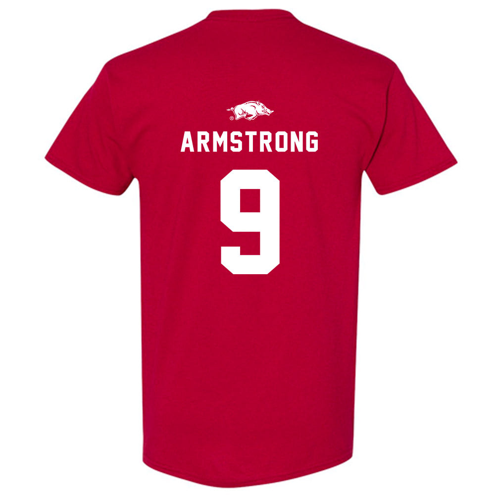 Arkansas - NCAA Football : Luke Hasz Away Shersey Short Sleeve T-Shirt