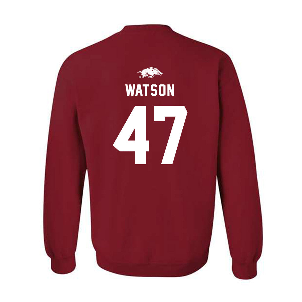 Arkansas - NCAA Football : Braylon Watson - Crewneck Sweatshirt Replica Shersey